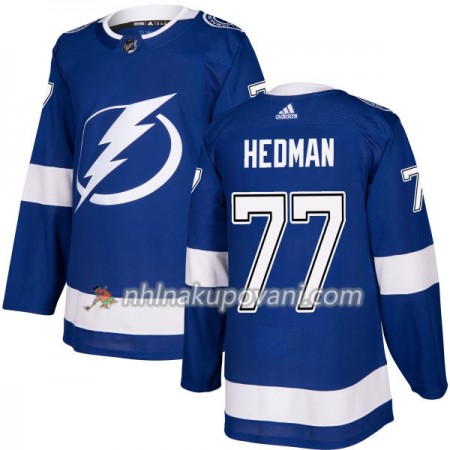 Tampa Bay Lightning Dresy Victor Hedman 77 Adidas 2017-2018 Modrá Authentic - Pánské Tampa Bay Lightning Dresy Victor Hedman 77 Adidas 2017-2018 Modrá Authentic - Pánské